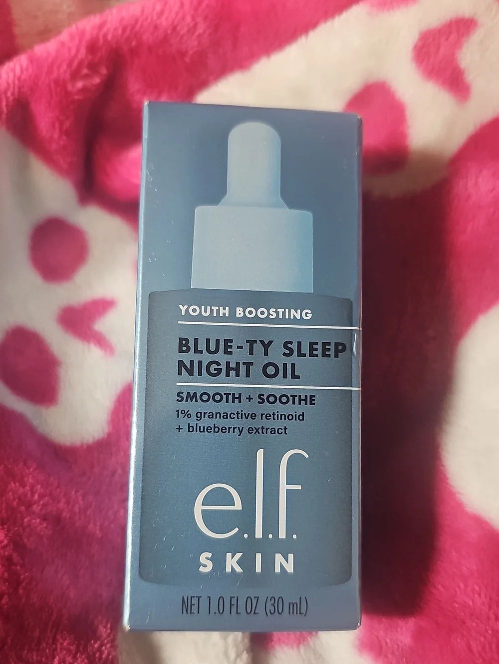 NIB e.l.f. SKIN Youth Boosting Blue-Ty Sleep Night Oil